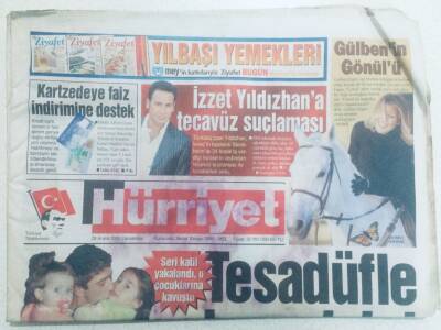 Hürriyet Gazetesi 28 Aralık 2005 - İzzet Yıldızhana Tecavüz Suçlaması, Gülbenin Gönülü GZ40401 - 1