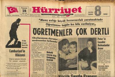 Hürriyet Gazetesi 28 Ekim 1963 - Hasan Dinçer Cezayire Gitti GZ76421 - 1