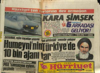 Hürriyet Gazetesi 28 Ekim 1986 - Humeyninin Türkiyede 10 Bin Ajanı Var GZ88294 - 1