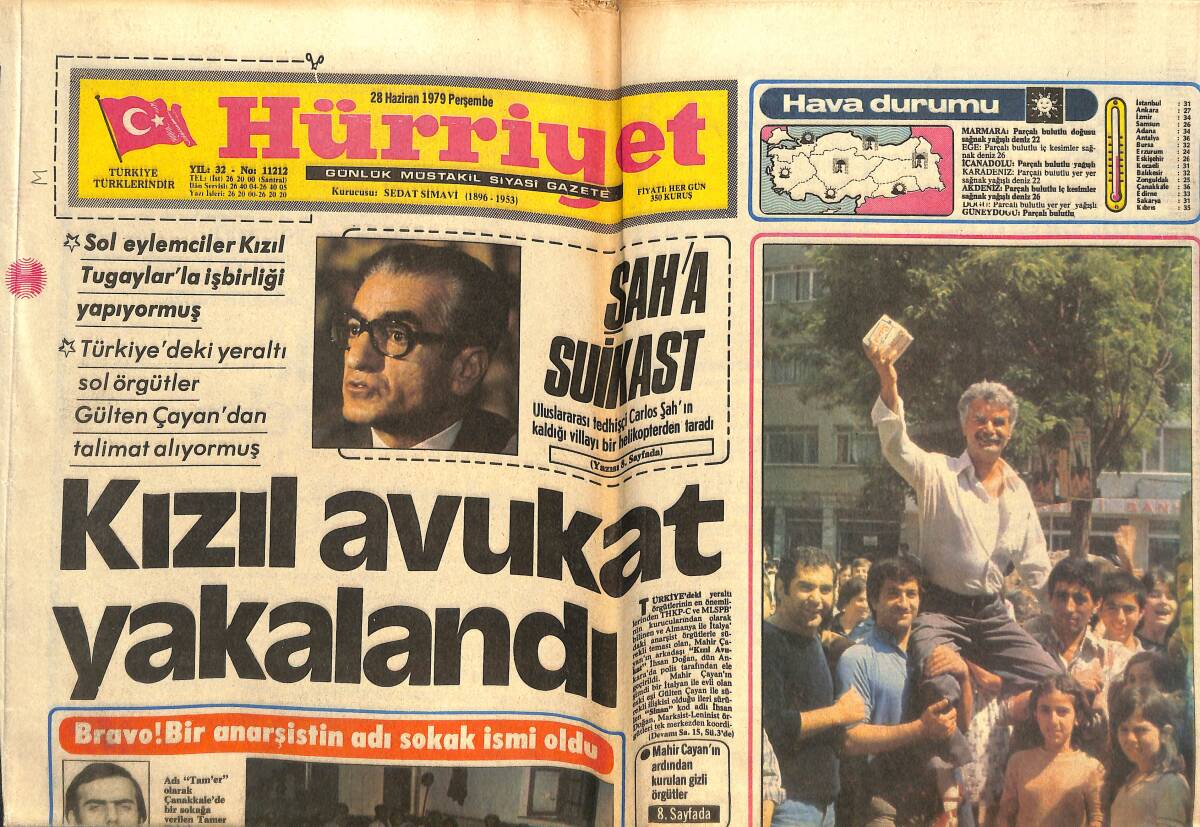 Hürriyet Gazetesi 28 Haziran 1979 - Tatlı Bela Sally Korkutuyor - Niyet Mektubu İmzalanıp IMF'YE Gönderildi! GZ142242 - 1