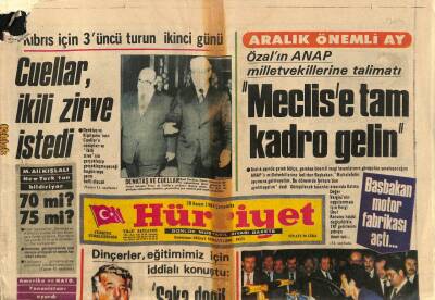 Hürriyet Gazetesi 28 Kasım 1984 - Fikret Hakan Dilekçeyi Pişpirik Oynarken İmzaladım GZ93535 - 1