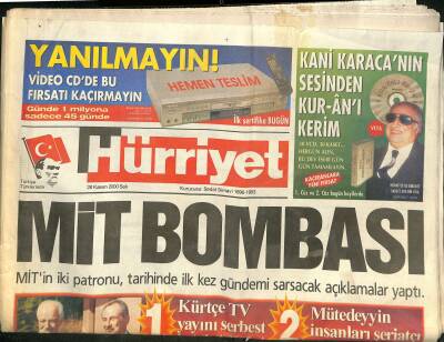 Hürriyet Gazetesi 28 Kasım 2000 - Chryslerin Alman Türkü - Yaşar Keçeli de Dün Tutuklandı - Naomi Boksa Başladı GZ120833 - 1