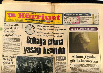 Hürriyet Gazetesi 28 Mart 1981 - Lize Yedinci Koca da Dayanmadı GZ67787 - 2