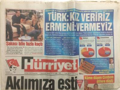 Hürriyet Gazetesi 28 Mart 2005 - TürkKız Veririz,ErmeniKız Vermeyiz GZ29922 - 1