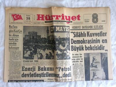 Hürriyet Gazetesi 28 Mayıs 1965 - Enerji Bakanı Petrol Devletleştirilemez dedi GZ73485 - 1