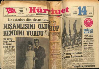 Hürriyet Gazetesi 28 Mayıs 1967 - Arap Ülkeleri Türkiyenin Desteğini İstedi GZ54928 - 1