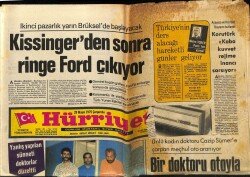 Hürriyet Gazetesi 28 Mayıs 1975 - Kissingerdan Sonra Ringe Ford Çıkıyor GZ72034 - 2