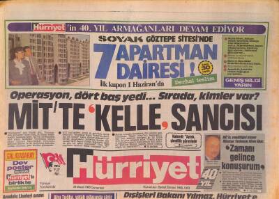 Hürriyet Gazetesi 28 Mayıs 1988 - Ahu Tuğbanın Durumu Ciddi - Galatasaray Ferhatı Aldı GZ127241 - 1
