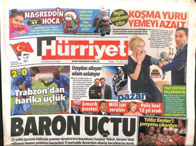 Hürriyet Gazetesi 28 Nisan 2013 - Ali Poyrazoğlu Yıldız Kenteri Pavyona Çıkardım GZ105301 - 1