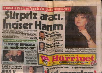 Hürriyet Gazetesi 28 Ocak 1988 - Seren Serengilden , Türkiyeye Dönerken Mektupla Mesaj Anne , Sevgilini Korumayı Bırak GZ119031 - 1