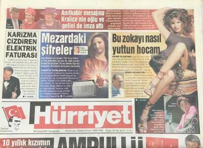 Hürriyet Gazetesi 28 Şubat 2007 - Dışişleri Bakanı Gülden Barzaniye Uyarı -Ampullü Beş Oklu Dolandırıcı GZ36025 - 1