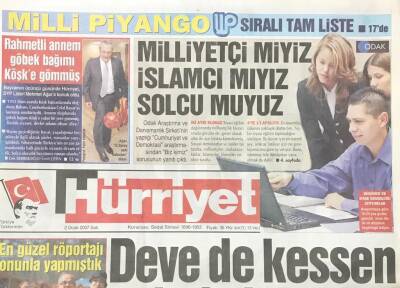 Hürriyet Gazetesi 28 Şubat 2007 - Dışişleri Bakanı Gülden Barzaniye Uyarı -Ampullü Beş Oklu Dolandırıcı GZ36026 - 1