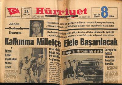 Hürriyet Gazetesi 28 Temmuz 1962 - Cezayirde İhtilali Müdafaa Komitesi Kuruldu GZ117530 - 1
