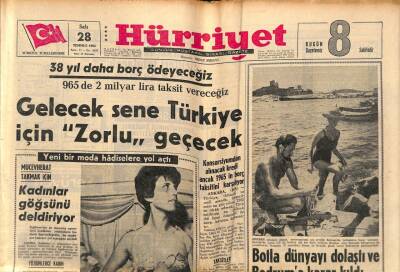 Hürriyet Gazetesi 28 Temmuz 1964 - Portekizde Tren Faciası 104 Ölü Var GZ82023 - 1