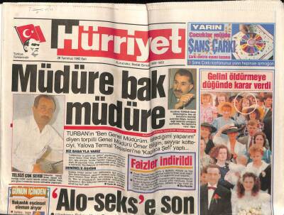 Hürriyet Gazetesi 28 Temmuz 1992 - Doğum Günü Hediyesi GZ55393 - 1