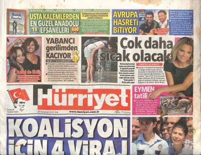 Hürriyet Gazetesi 28 Temmuz 2015 - Garanti Bankası Genel Müdürü Ergun Özen Görevini Devrederken Gözleri Doldu GZ106246 - 1
