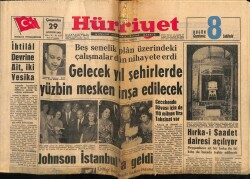 Hürriyet Gazetesi 29 Ağustos 1962 - Hırka - i Saadet Dairesi Açılıyor GZ68735 - 1