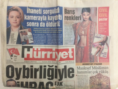 Hürriyet Gazetesi 29 Ağustos 2004 - Beşiktaş Kulübü Alaaddin Çakıcının Üyeliğine Son Verdi GZ27720 - 1