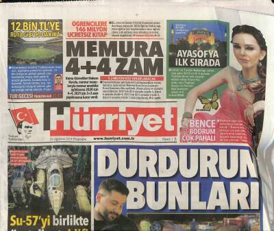 Hürriyet Gazetesi 29 Ağustos 2019 - Japonya Sel Sularına Teslim Oldu GZ84902 - 1