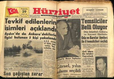 Hürriyet Gazetesi 29 Aralık 1960 - Gürsel , Yılın Adamı Seçildi GZ68730 - 2
