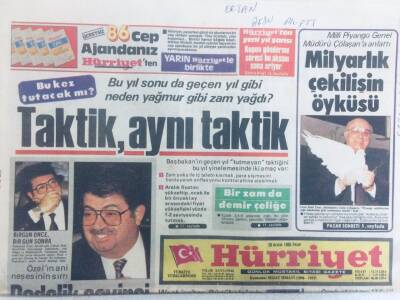 Hürriyet Gazetesi 29 Aralık 1985 - Turgut Özalın Dedelik Sevinci GZ40388 - 1