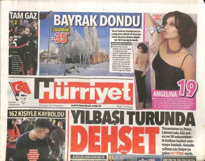 Hürriyet Gazetesi 29 Aralık 2014 - Angelina Jolienin 1994te Çekilen Ve Hiç Yayınlanmayan Fotoğrafları Ortaya Çıktı GZ106201 - 1