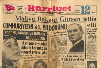 Hürriyet Gazetesi 29 Ekim 1966 - Aksaray Lunapark Dev Boy Gazino Afişi * Neşe Can - Adnan Şenses - Celal Şahin GZ117488 - 1