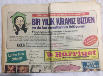 Hürriyet Gazetesi 29 Ekim 1977 - Meclis Başkanı Seçimi Eğlenceye Döndü - GZ19688 - 1