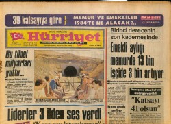 Hürriyet Gazetesi 29 Eylül 1983 - Zeki Müren , Tablosunu Yapan Yaşar Çallıyı Tebrik Etti - Ağa Hanın Pantolonu Kazaya Uğradı GZ126071 - 1