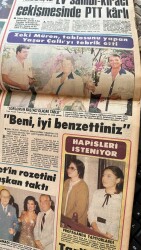 Hürriyet Gazetesi 29 Eylül 1983 - Zeki Müren , Tablosunu Yapan Yaşar Çallıyı Tebrik Etti - Ağa Hanın Pantolonu Kazaya Uğradı GZ126071 - 2