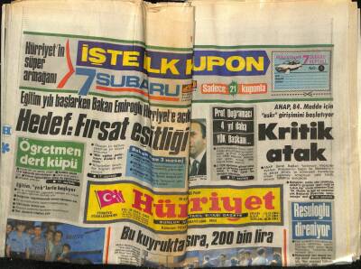 Hürriyet Gazetesi 29 Eylül 1985 - Doğum Günü Hediyesi GZ55057 - 1