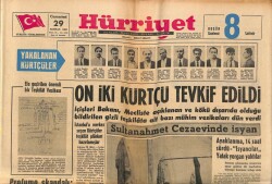 Hürriyet Gazetesi 29 Haziran 1963 - Sultanahmet Cezaevinde İsyan GZ70925 - 1