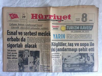 Hürriyet Gazetesi 29 Haziran 1965 - 69 Yaşındaki John Libi 4. Defa Ağrıya Çıkacak GZ73417 - 1