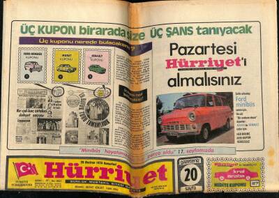 Hürriyet Gazetesi 29 Haziran 1974 - Bülent Ecevit,Yunan Cuntası Halkı Aldatıyor GZ54637 - 1