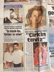 Hürriyet Gazetesi 29 Haziran 1988 - Sarışın Dilber Saatlerce Beklemesinin Karşılığında Tatlıses İle Fotoğraf Çektirdi - Samatha Fox: Büyük Göğüs GZ153384 - 2