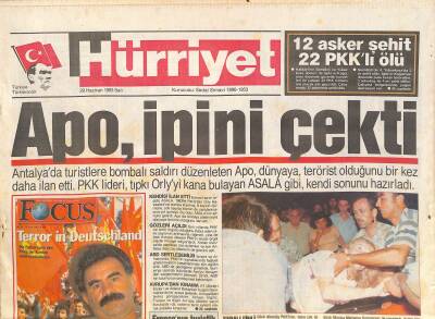 Hürriyet Gazetesi 29 Haziran 1993 - Apo , İpini Çekti - Dünya Clintonı Alkışlıyor - Aliyevden Petrol İçin Güvence GZ127446 - 1