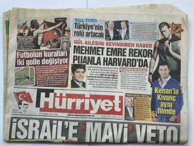 Hürriyet Gazetesi 29 Haziran 2010 - Ankara Gemisine Kumar Baskını GZ60220 - 1