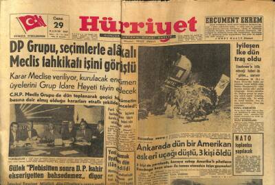 Hürriyet Gazetesi 29 Kasım 1957 - NATO Bir Harpte İlk Önce Boğazları Koruyacak GZ117864 - 1