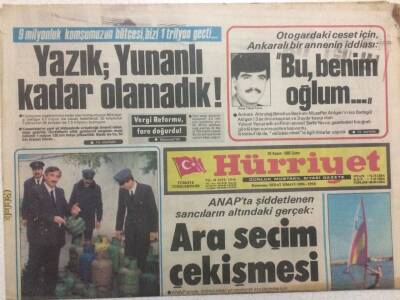 Hürriyet Gazetesi 29 Kasım 1985 - YazıkYunanlı Kadar Olamadık GZ35558 - 1