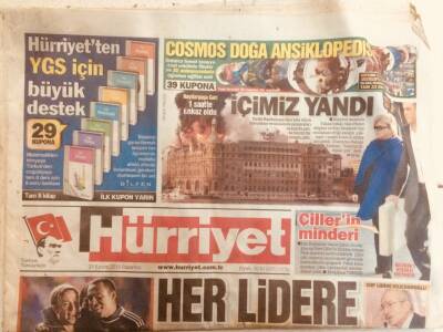 Hürriyet Gazetesi 29 Kasım 2010 - Beşiktaş Hava,Galatasaray Havlu Attı GZ40095 - 1