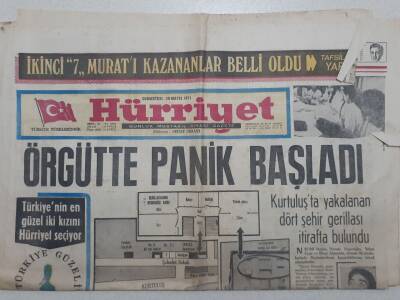 Hürriyet Gazetesi - 29 Mayıs 1971 - Örgütte Panik Başladı GZ112764 - 1