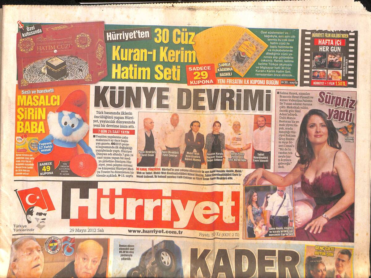Hürriyet Gazetesi 29 Mayıs 2012 - Merkel 'Haritada Berlin Diye Moskova'yı Gösterdi' - Çağlayan'da Büyük Yüzleşme GZ160215 - 1