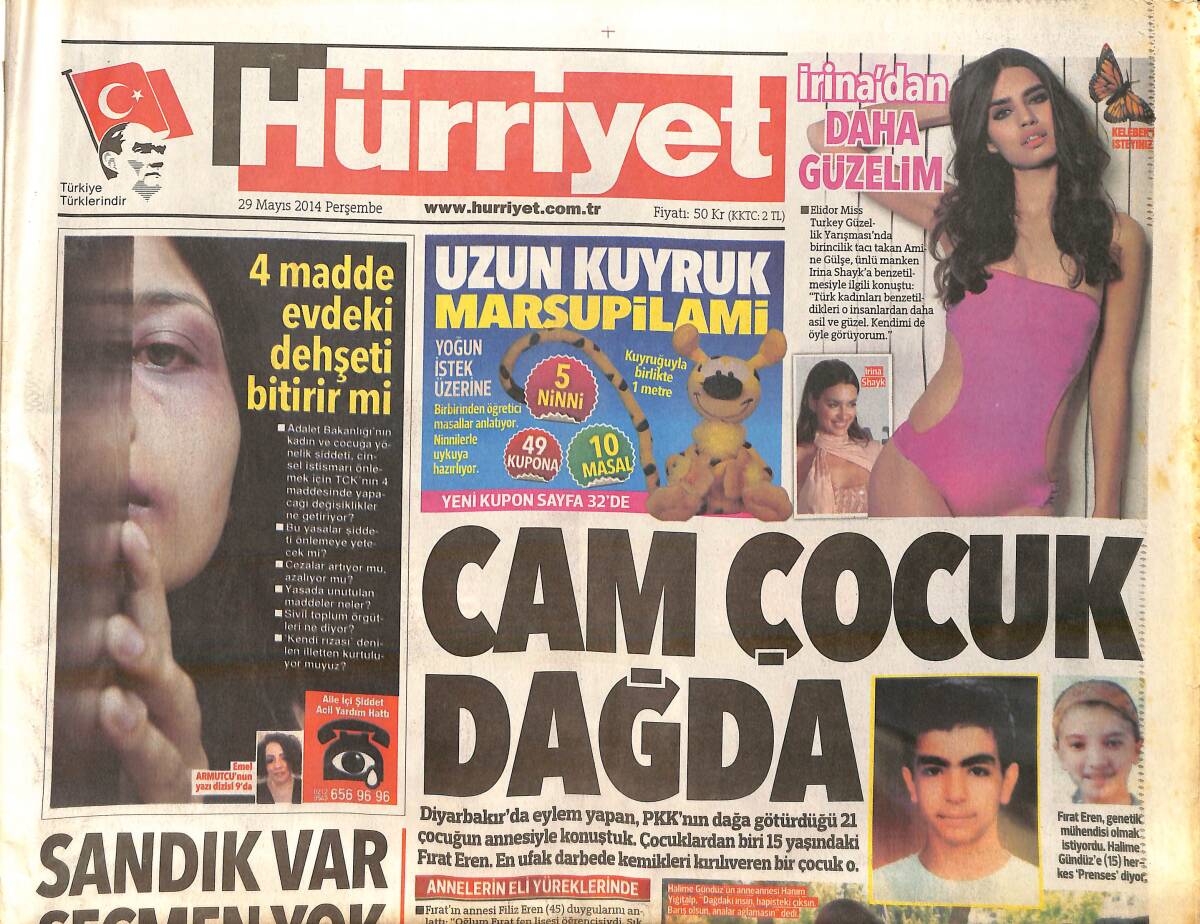Hürriyet Gazetesi 29 Mayıs 2014 - Mandrake Vefat Etti - Başbakan Erdoğan , Cemaat'e Yüklendi GZ159638 - 1