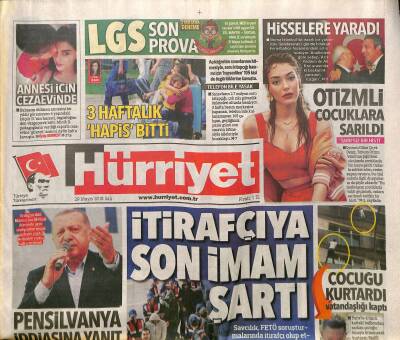 Hürriyet Gazetesi 29 Mayıs 2018 - Oyuncu Dilan Çiçek , Otizmli Çocuklara Sarıldı - Baykal Yürüteçle Yürüyor GZ125638 - 1