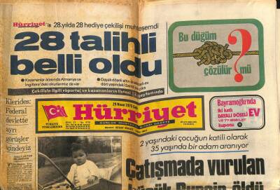 Hürriyet Gazetesi 29 Nisan 1975 - Agasi Şen THY Yönetim Kurulu Başkanlığından Düşürüldü GZ117925 - 1