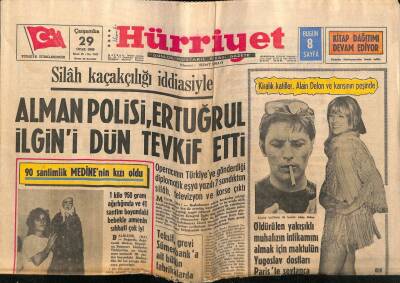 Hürriyet Gazetesi 29 Ocak 1969 - Natoya Ait Gizli Belgeler Bakkallarda Paket Kağıdı Oldu GZ54620 - 1