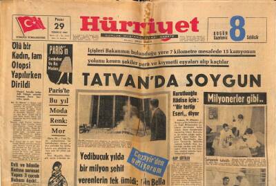 Hürriyet Gazetesi 29 Temmuz 1962 - Türkiyedeki Atom Roketleri Geri Alınıyor GZ81736 - 1