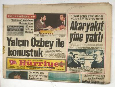 Hürriyet Gazetesi 3 Aralık 1984 - İpekçi Cinayetinden Sanık GZ8257 - 1