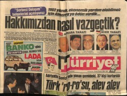 Hürriyet Gazetesi 3 Aralık 1988 - Hasan Celal Güzelden Türbanlıya Güvence GZ64384 - 2