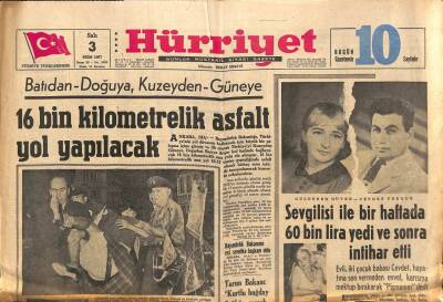 Hürriyet Gazetesi 3 Ekim 1967 - İki Kişiyi Öldüren Doktor Üsteğmen Dört Şekilde İntihara Kalkıştı GZ91904 - 1
